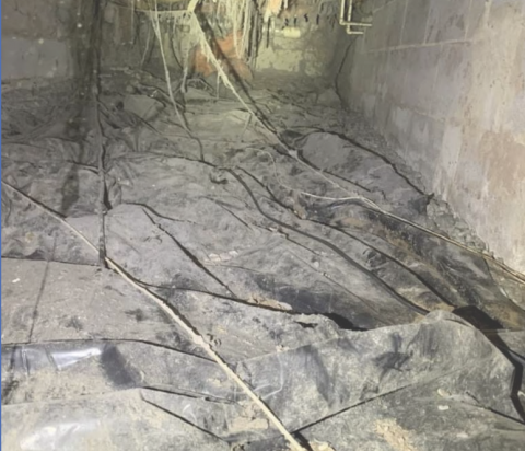 Raleigh North Carolina the dryer vent was never connected in the crawl space, causing lint build up and a fire hazard 